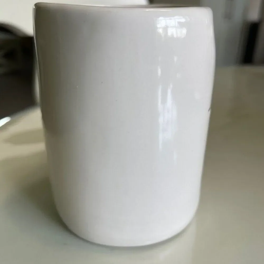 Rae Dunn Magenta Collection Best Teacher Ever Mug. White Mug Black Lettering